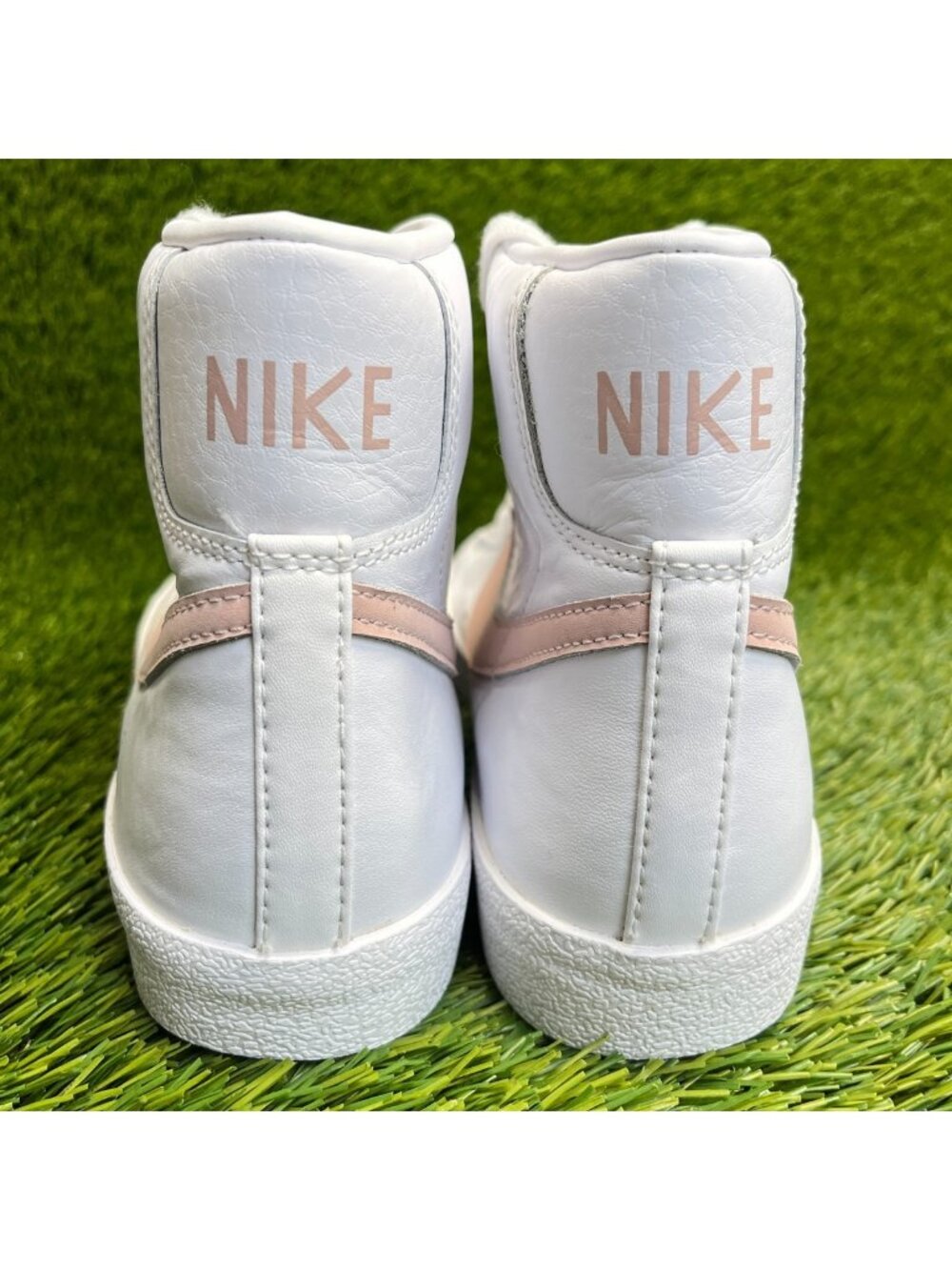 Nike Blazer Mid 77 Vintage Womens Size 8 White Pink Athletic Shoes Sneakers - Picture 6 of 10